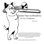 Sunset Time on Broadway Trombone Duet EPRINT cover Thumbnail